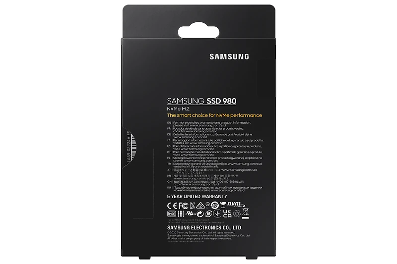 980 PCIe 3.0 NVMe M.2 SSD, 500 GB