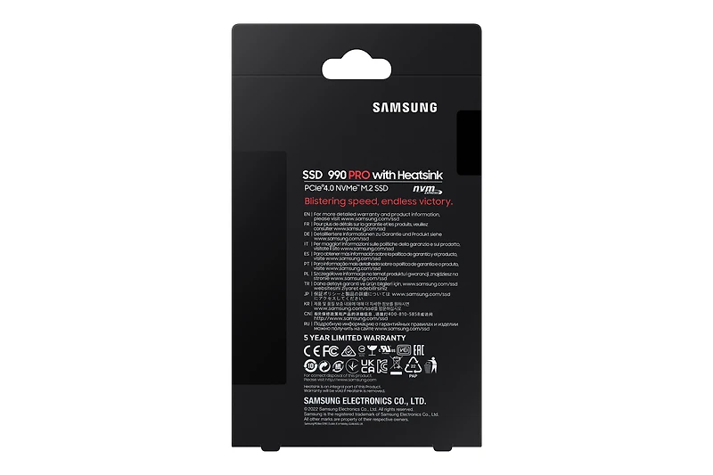 Samsung 990 PRO with Heatsink 4TB PCIe NVMe 4.0 M.2 Internal Solid State Drive SSD | Samsung Canada
