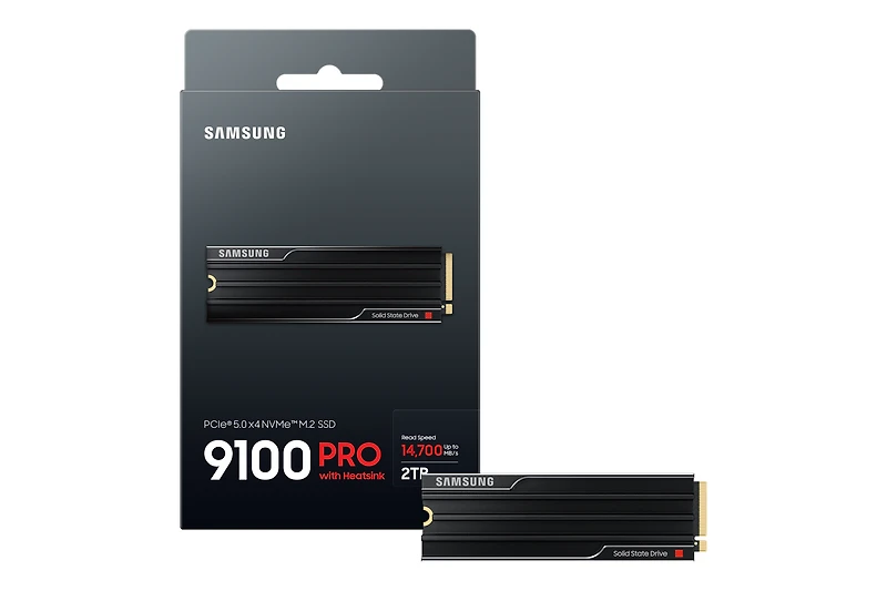 9100 PRO NVMe M.2 SSD with heatsink