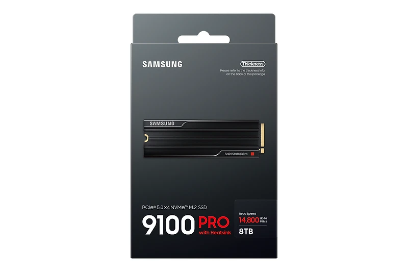 9100 PRO NVMe M.2 SSD with heatsink