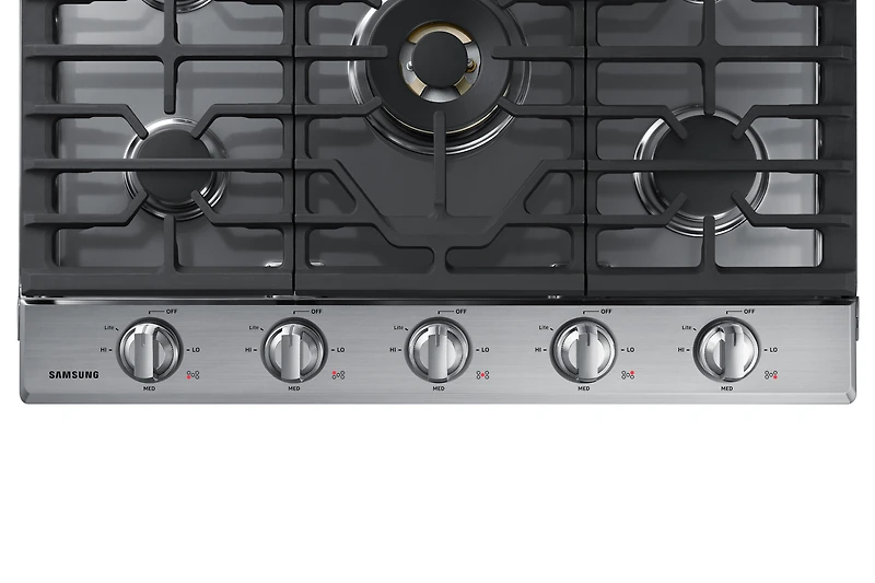 30" Smart Gas Cooktop with 22K BTU Dual Power Burner | Samsung Canada