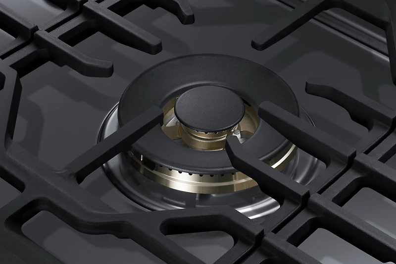 30" Smart Gas Cooktop with 22K BTU Dual Power Burner | Samsung Canada