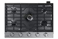 30" Smart Gas Cooktop with 22K BTU Dual Power Burner | Samsung Canada