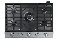 30" Smart Gas Cooktop with 22K BTU Dual Power Burner | Samsung Canada