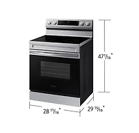 30" 6.3 cu. Ft. Smart Electric Freestanding Range | Samsung Canada