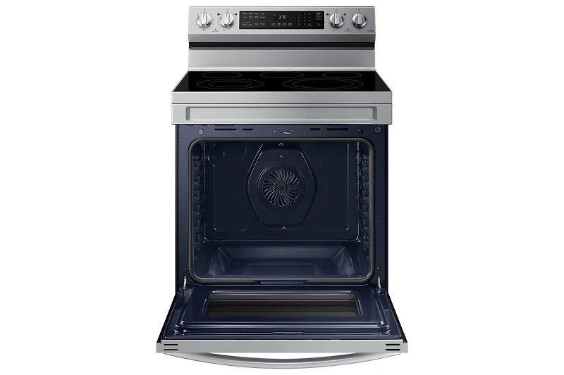 30" 6.3 cu. Ft. Smart Electric Freestanding Fan Convection Range with Air Fry | Samsung Canada