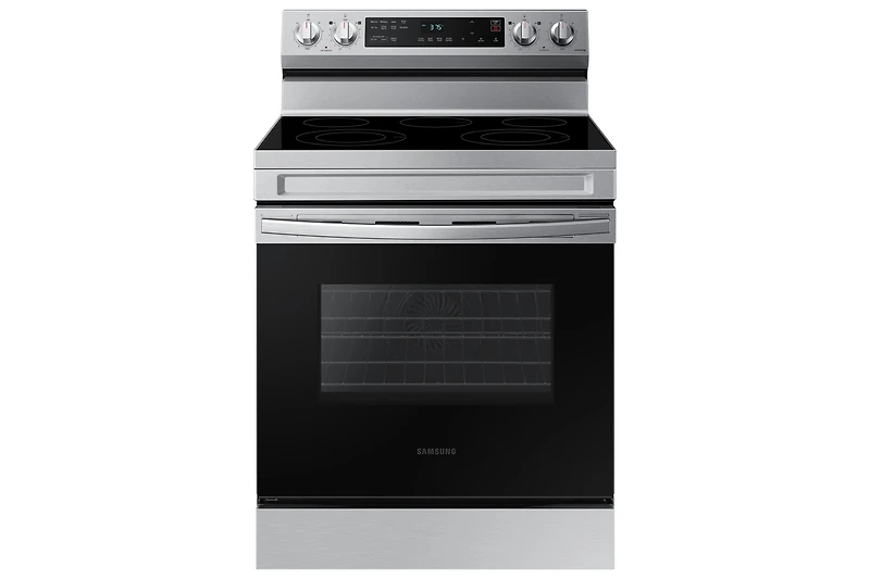 30" 6.3 cu. Ft. Smart Electric Freestanding Fan Convection Range with Air Fry | Samsung Canada