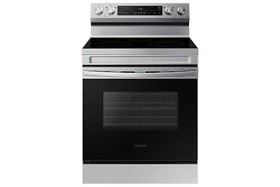 30" 6.3 cu. Ft. Smart Electric Freestanding Fan Convection Range with Air Fry | Samsung Canada