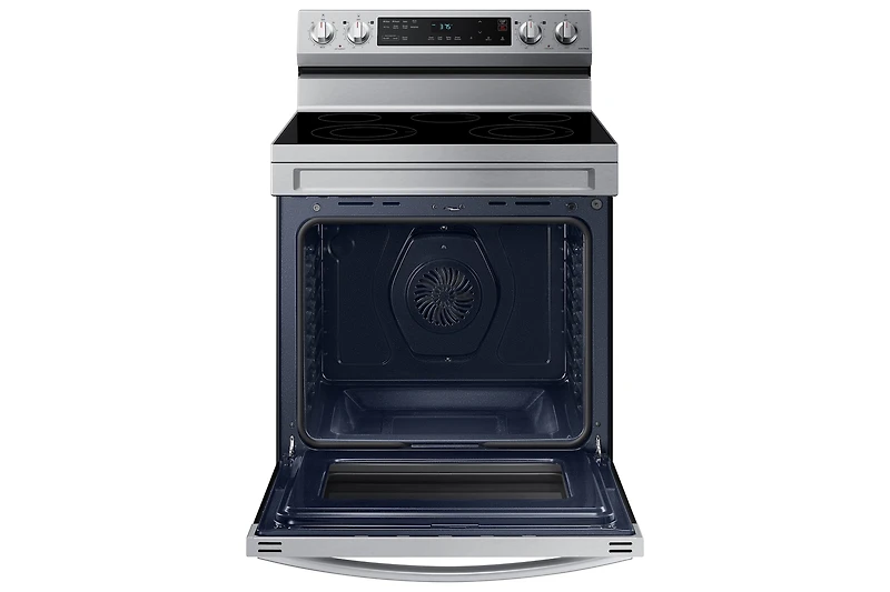 30" 6.3 cu. Ft. Smart Electric Freestanding Fan Convection Range with Air Fry | Samsung Canada