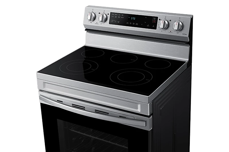 30" 6.3 cu. Ft. Smart Electric Freestanding Fan Convection Range with Air Fry | Samsung Canada
