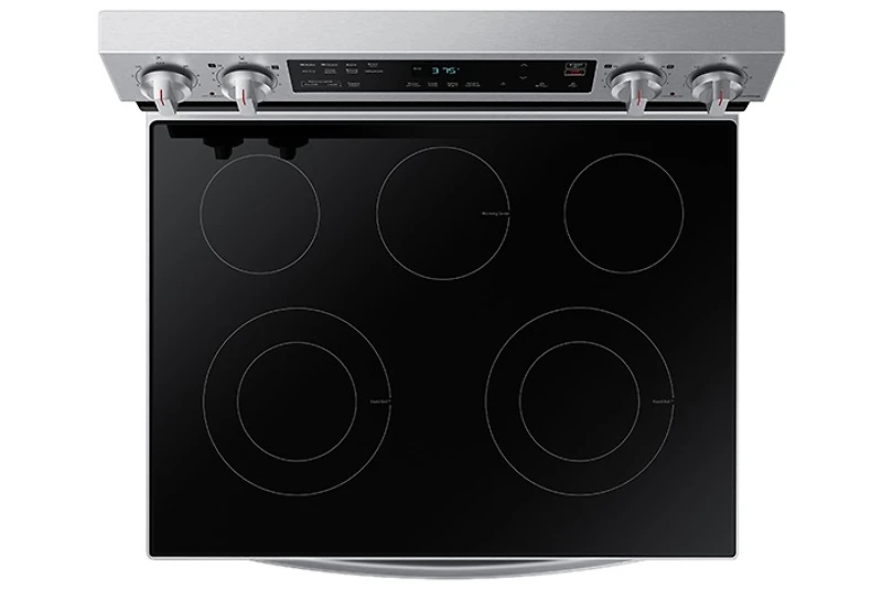 30" 6.3 cu. Ft. Smart Electric Freestanding Fan Convection Range with Air Fry | Samsung Canada