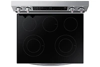 30" 6.3 cu. Ft. Smart Electric Freestanding Fan Convection Range with Air Fry | Samsung Canada