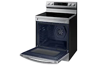 30" 6.3 cu. Ft. Smart Electric Freestanding True Convection Range with Air Fry | Samsung CA