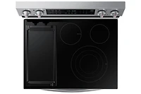 30" 6.3 cu. Ft. Smart Electric Freestanding True Convection Range with Air Fry | Samsung CA