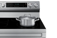 30" 6.3 cu. Ft. Smart Electric Freestanding True Convection Range with Air Fry | Samsung CA