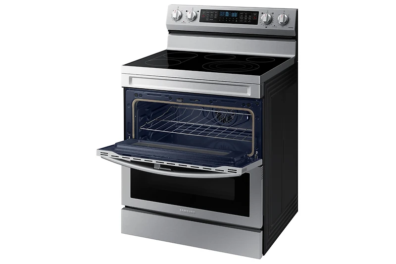 30" 6.3 cu. Ft. Electric Freestanding True Convection Range with Flex Duo™ & Air Fry NE63A6751SS/AC | Samsung Canada