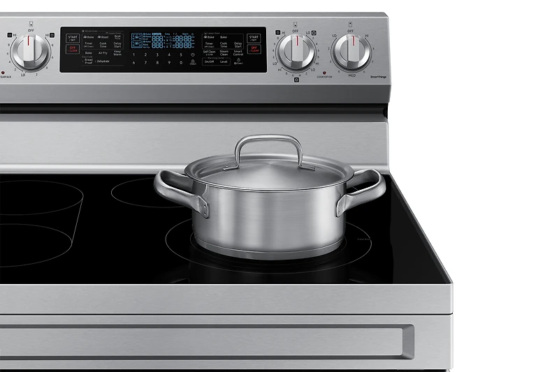 30" 6.3 cu. Ft. Electric Freestanding True Convection Range with Flex Duo™ & Air Fry NE63A6751SS/AC | Samsung Canada