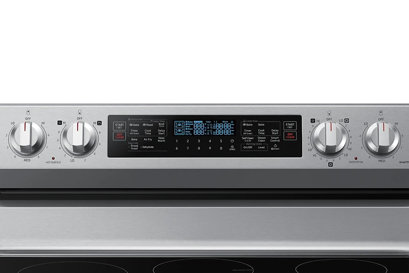 30" 6.3 cu. Ft. Electric Freestanding True Convection Range with Flex Duo™ & Air Fry NE63A6751SS/AC | Samsung Canada