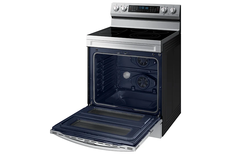 30" 6.3 cu. Ft. Electric Freestanding True Convection Range with Flex Duo™ & Air Fry NE63A6751SS/AC | Samsung Canada
