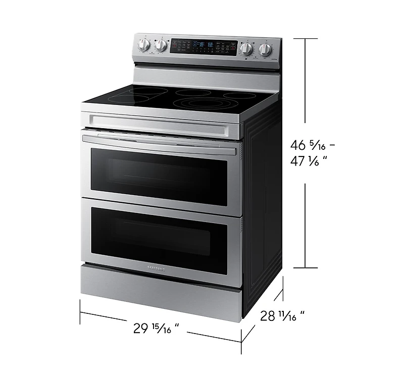 Electric Freestanding Range True Convection | Flex Duo™ | Air Fry 6.3 cu.ft.
