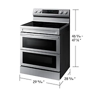 Electric Freestanding Range True Convection | Flex Duo™ | Air Fry 6.3 cu.ft.