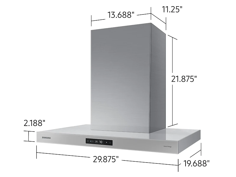 30” Bespoke 7 Series Hood with Triple Air Sensor | Samsung Canada