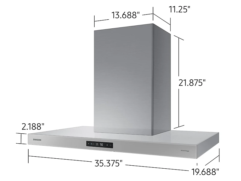 36” Bespoke 7 Series Chimney Hood with Triple Air Sensor | Samsung Canada
