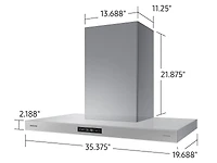 36” Bespoke 7 Series Chimney Hood with Triple Air Sensor | Samsung Canada
