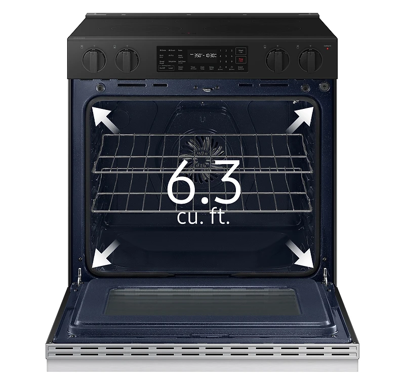 6.3 cu.ft Electric Slide-In Range with Airfry  | Samsung Canada