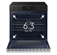 6.3 cu.ft Electric Slide-In Range with Airfry  | Samsung Canada