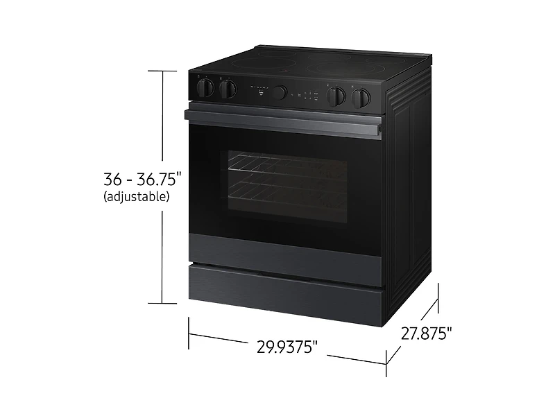 6.3 cu.ft. Electric Slide-In Range with Air Sous Vide | Samsung Canada