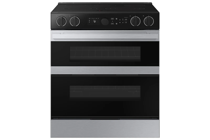 6.3 cu.ft. Electric Slide-In Dual Door Range with Illuminated Knobs | Samsung Canada