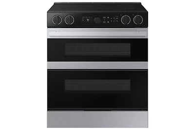 6.3 cu.ft. Electric Slide-In Dual Door Range with Illuminated Knobs | Samsung Canada