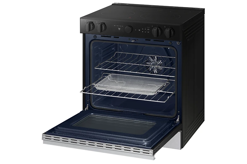 6.3 cu.ft. Electric Slide-In Range with Oven Camera | Samsung Canada