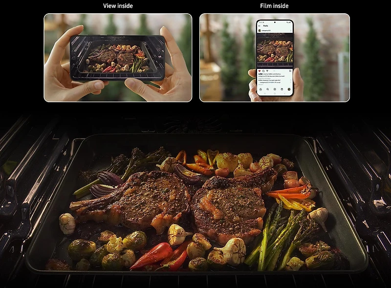 6.3 cu.ft. Electric Slide-In Range with Oven Camera | Samsung Canada