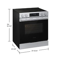 Electric Slide-In Range Fan Convection with Air Fry Max (w/ Tray) | Self Clean 6.3 cu.ft.