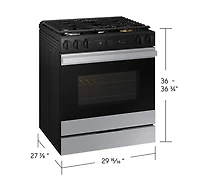Gas Slide-In Range True Convection | Smart Oven Camera | Air Sous Vide 6.0 cu.ft.