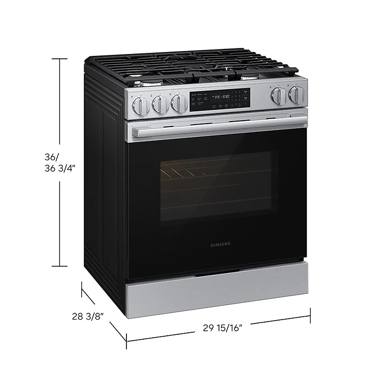 Gas Slide-In Range Fan Convection with Air Fry Max (w/ Tray) | Self Clean 6.0 cu.ft.