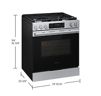 Gas Slide-In Range Fan Convection with Air Fry Max (w/ Tray) | Self Clean 6.0 cu.ft.