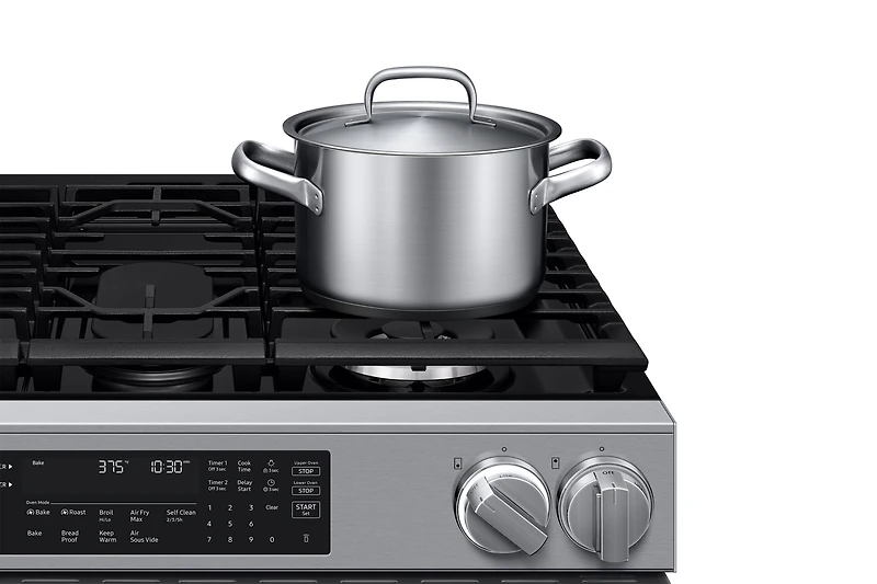 Gas Slide-In Range 90H Flex Duo™ | True Convection with Air Fry Max | Illuminated Precision Knobs 6.0 cu.ft.