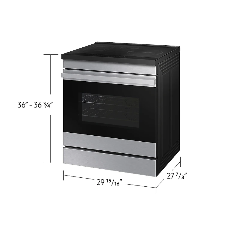 6.3 cu.ft. Induction Slide-In Range with Air Sous Vide NSI6DG9500SRAC | Samsung Canada