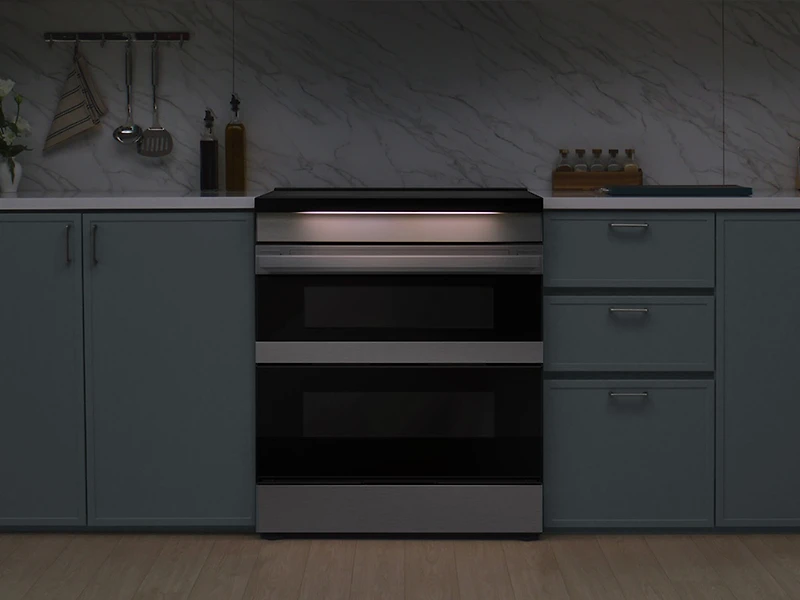6.3 cu.ft. Induction Slide-In Dual Door Range with Ambient Lighting