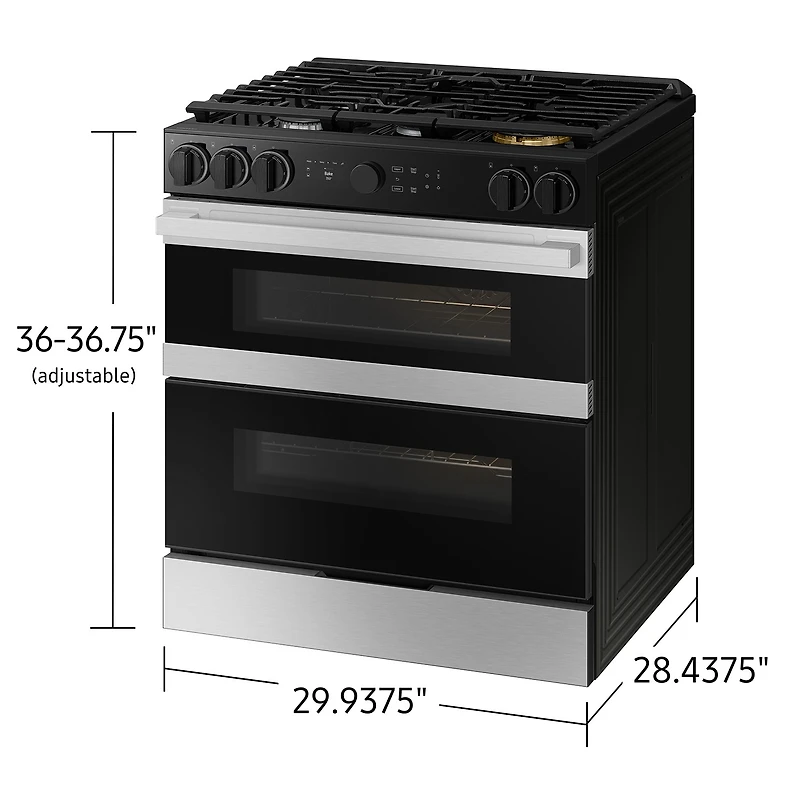 6.3 cu.ft. Gas Slide-In Range with Flex Duo™ | Samsung Canada