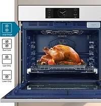 5.1 cu. Ft. Bespoke 7 Series Single Wall Oven with AI Camera, Flex Duo, and Steam Cook | Samsung Canada