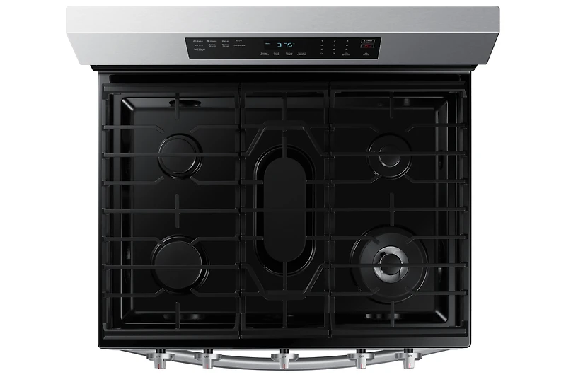 30" 6.0 cu. Ft. Smart Gas Freestanding Fan Convection Range with Air Fry | Samsung Canada