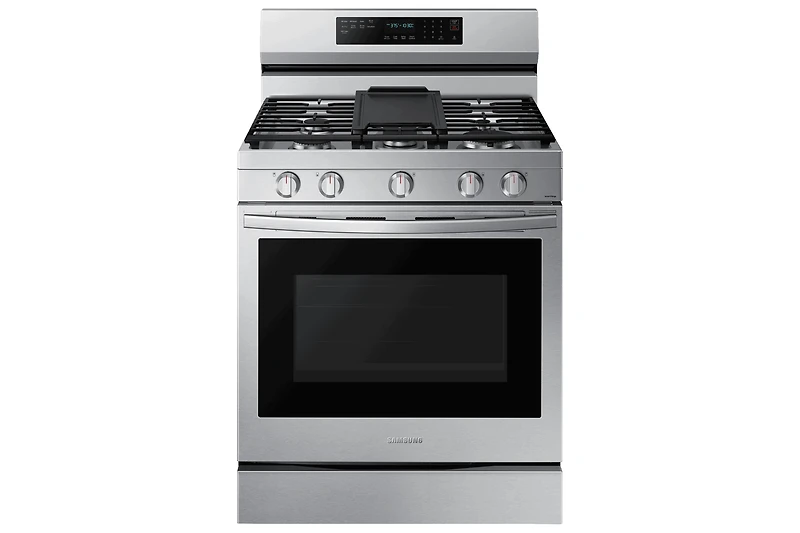 30" 6.0 cu. Ft. Smart Gas Freestanding True Convection Range with Air Fry | Samsung Canada