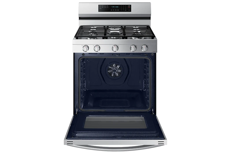 30" 6.0 cu. Ft. Smart Gas Freestanding True Convection Range with Air Fry | Samsung Canada