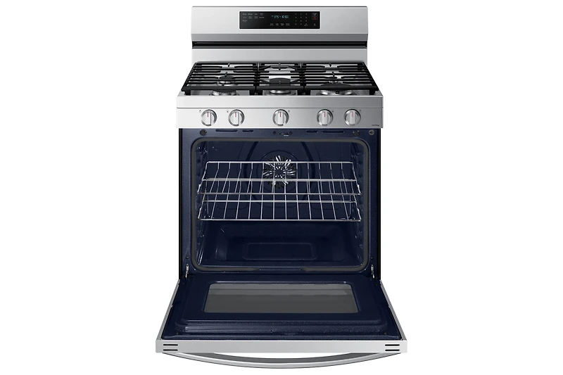 30" 6.0 cu. Ft. Smart Gas Freestanding True Convection Range with Air Fry | Samsung Canada