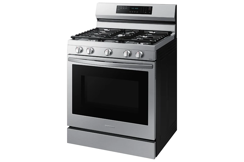30" 6.0 cu. Ft. Smart Gas Freestanding True Convection Range with Air Fry | Samsung Canada