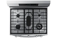 30" 6.0 cu. Ft. Smart Gas Freestanding True Convection Range with Air Fry | Samsung Canada